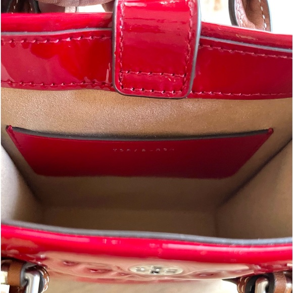 Tory Burch Two-Way π ππππππππ Patent/Vachetta Leather Tote - Picture 10 of 15